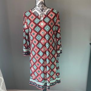 Hanni Geometric Dress - Size L - NWOT.